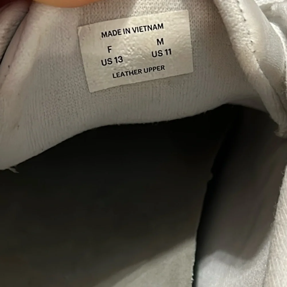 Everlane Tread Unisex Leather White Sneaker Shoes Women’s Size 13 Men’s Size 11